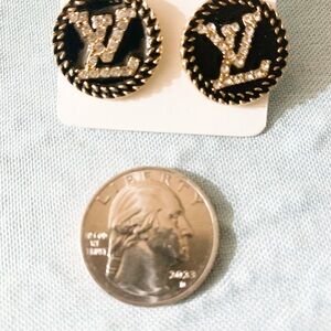 Elegant Black and Gold Earrings